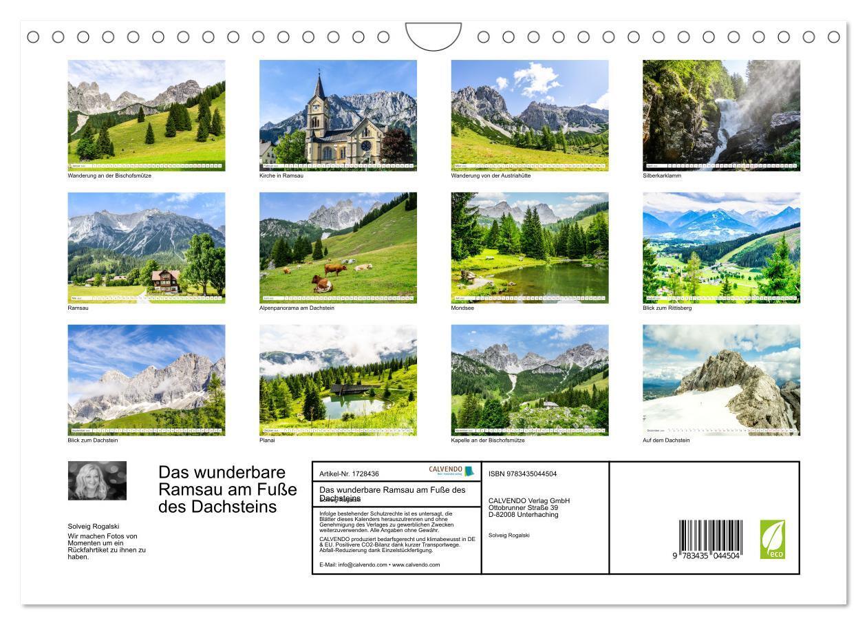 Bild: 9783435044504 | Das wunderbare Ramsau am Fuße des Dachsteins (Wandkalender 2025 DIN...