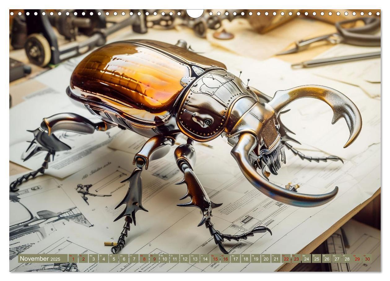 Bild: 9783457185766 | Die fantastische Welt der Steampunk-Insekten (Wandkalender 2025 DIN...