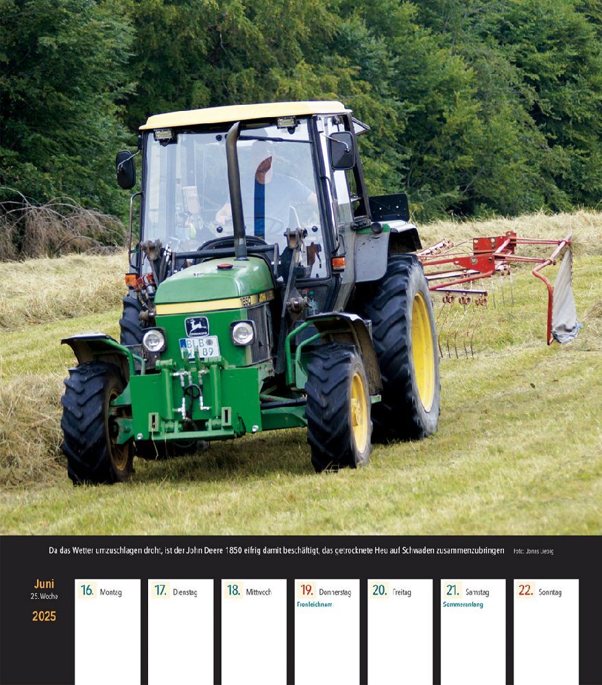 Bild: 9783751611169 | John Deere Traktoren 2025 Wochenkalender | Kalender | 53 S. | Deutsch