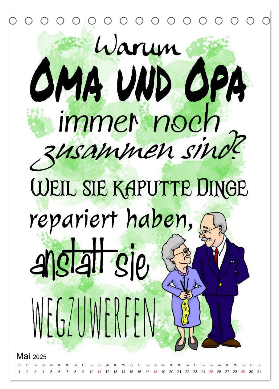 Bild: 9783435937967 | Oma und Opa, die Helden unserer Kindheit (Tischkalender 2025 DIN A5...