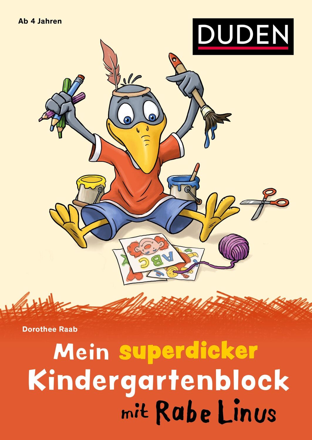 Cover: 9783411720064 | Mein superdicker Kindergartenblock mit Rabe Linus | ab 4 Jahren | Raab