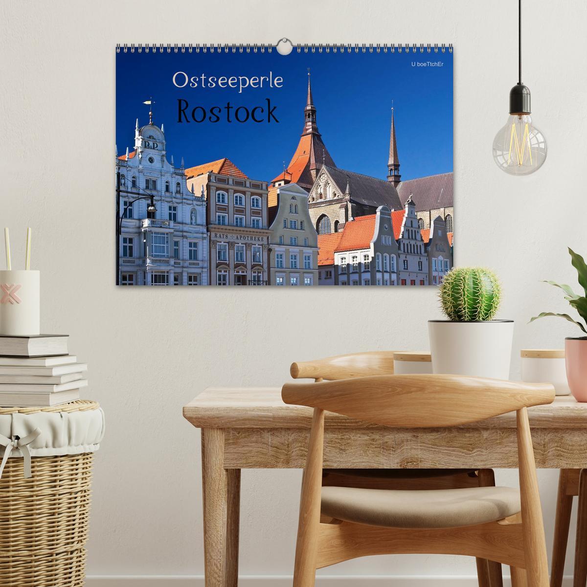 Bild: 9783435549580 | Ostseeperle Rostock (Wandkalender 2025 DIN A3 quer), CALVENDO...