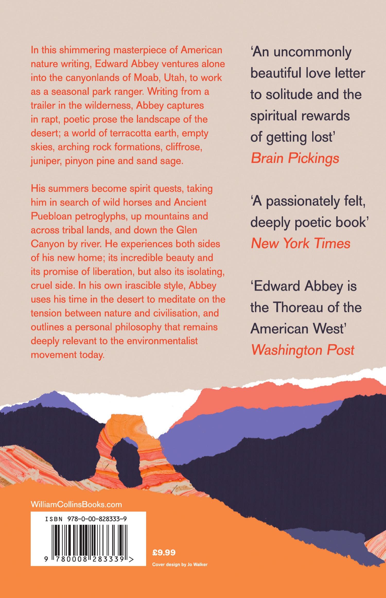 Rückseite: 9780008283339 | Desert Solitaire | A Season in the Wilderness | Edward Abbey | Buch