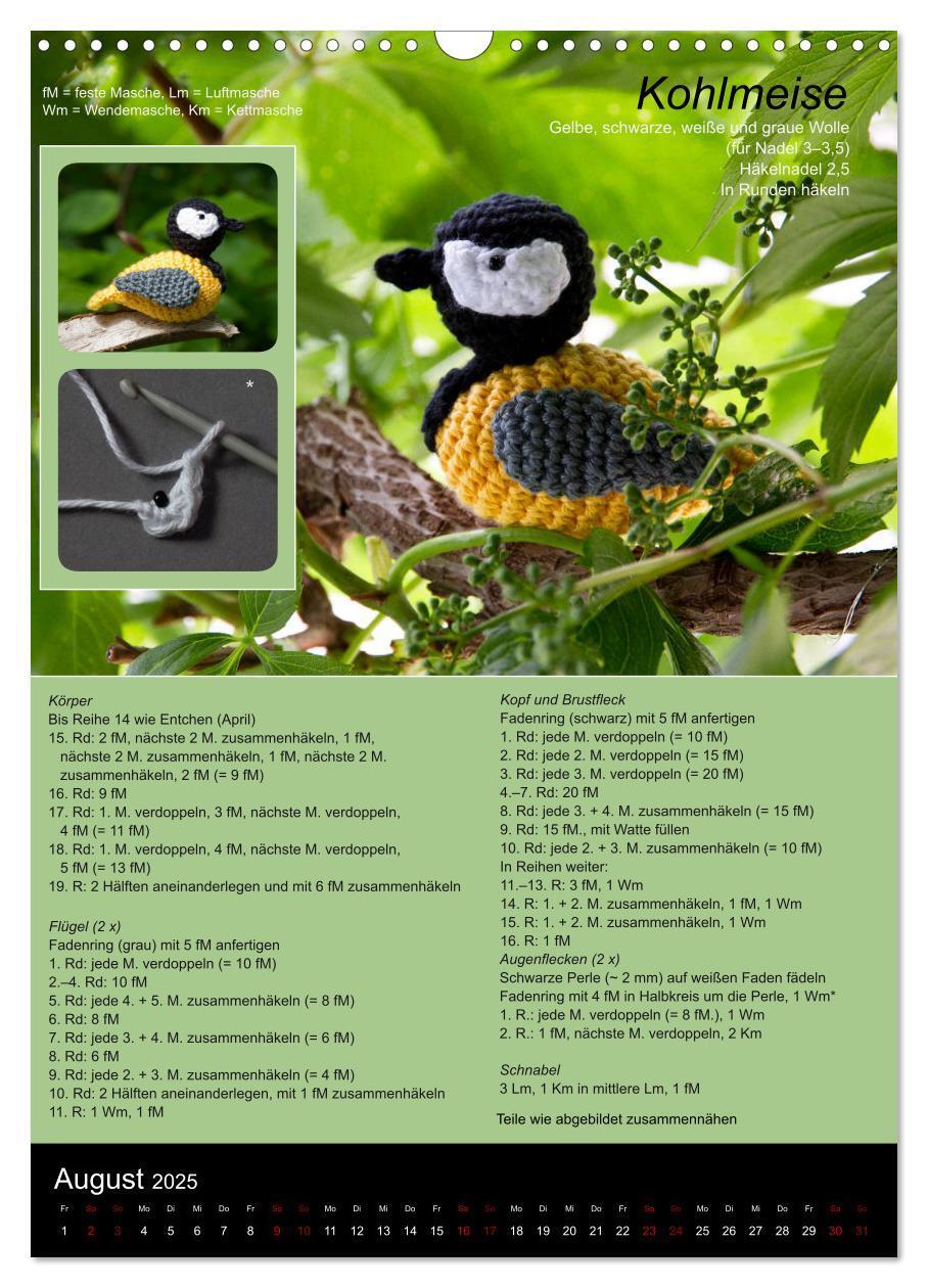 Bild: 9783435993680 | Amigurumi - Häkelideen mit Anleitung (Wandkalender 2025 DIN A3...