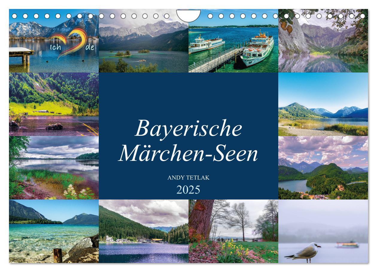 Cover: 9783435215058 | Bayerische Märchen-Seen (Wandkalender 2025 DIN A4 quer), CALVENDO...