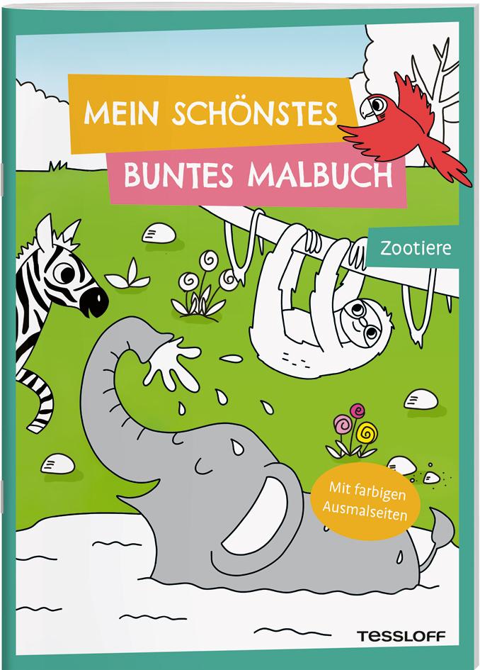 Cover: 9783788645199 | Mein schönstes buntes Malbuch. Zootiere | Carmen Eisendle | Broschüre