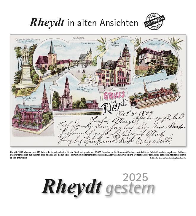 Cover: 9783961666287 | Rheydt gestern 2025 | Rheydt in alten Ansichten | Kalender | 13 S.