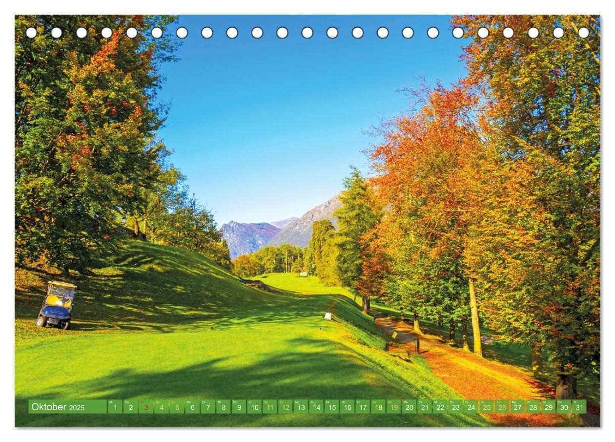 Bild: 9783383875557 | Einladung zum Golf (Tischkalender 2025 DIN A5 quer), CALVENDO...