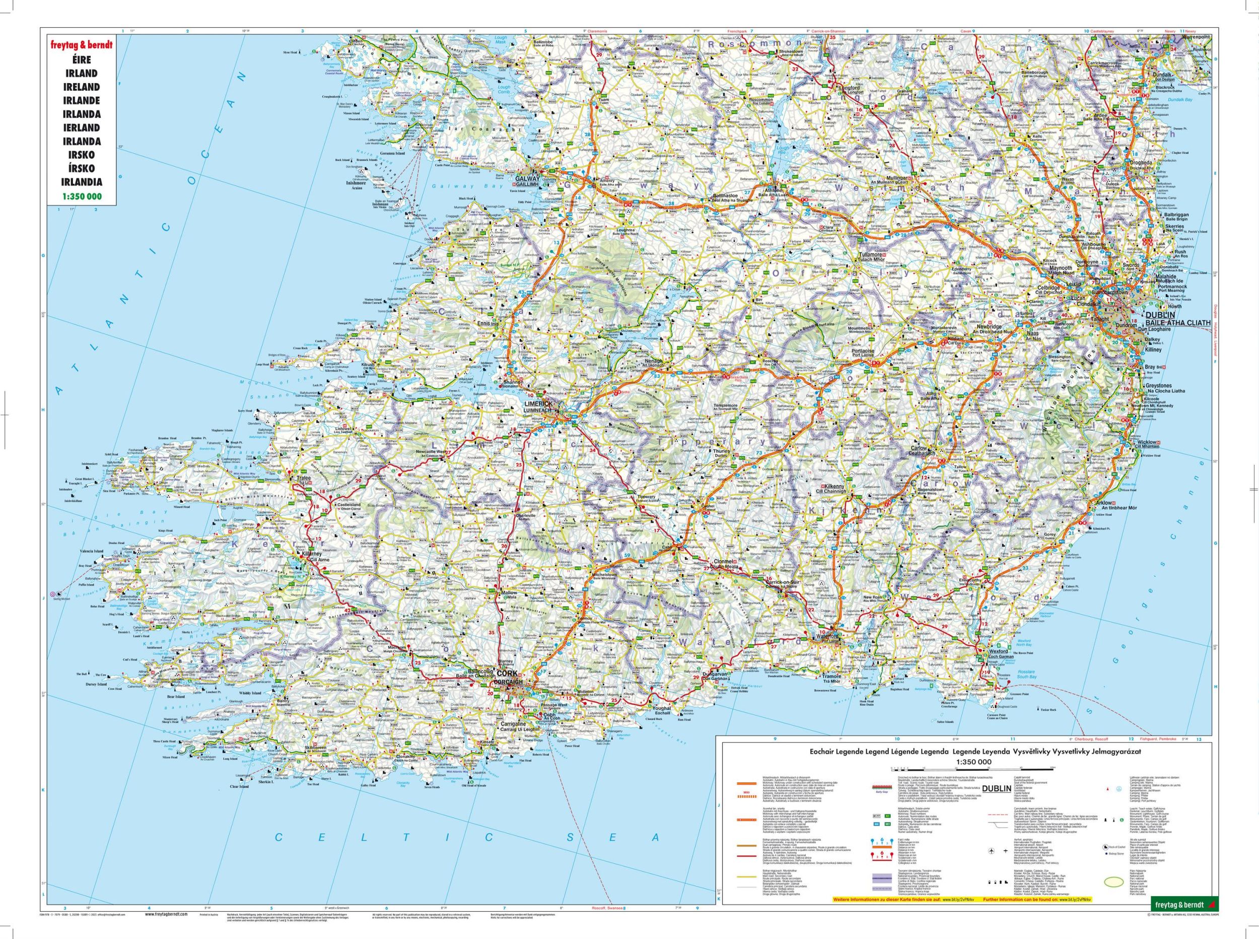 Bild: 9783707905885 | Irland 1 : 350 000. Autokarte | (Land-)Karte | Deutsch | 2013