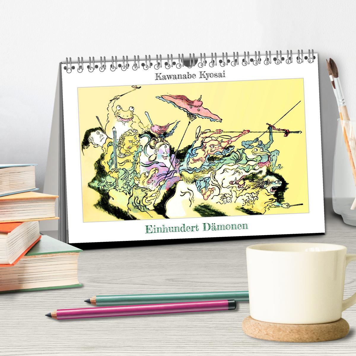 Bild: 9783383864346 | Kawanabe Kyosai: Einhundert Dämonen (Tischkalender 2025 DIN A5...