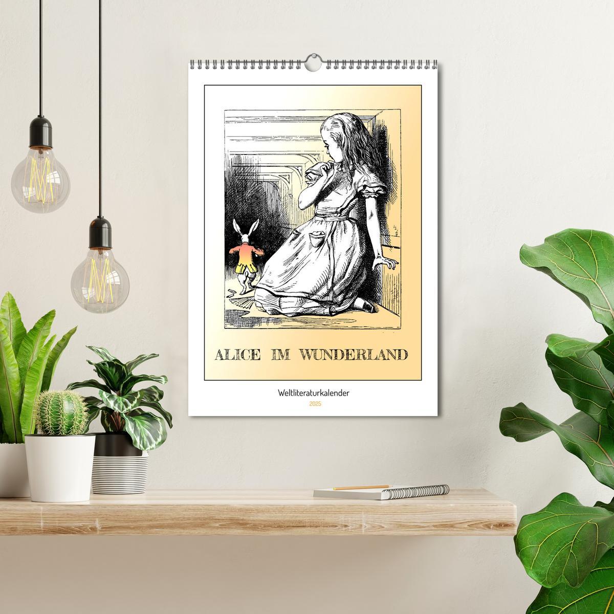 Bild: 9783435923137 | Alice im Wunderland - Weltliteraturkalender (Wandkalender 2025 DIN...