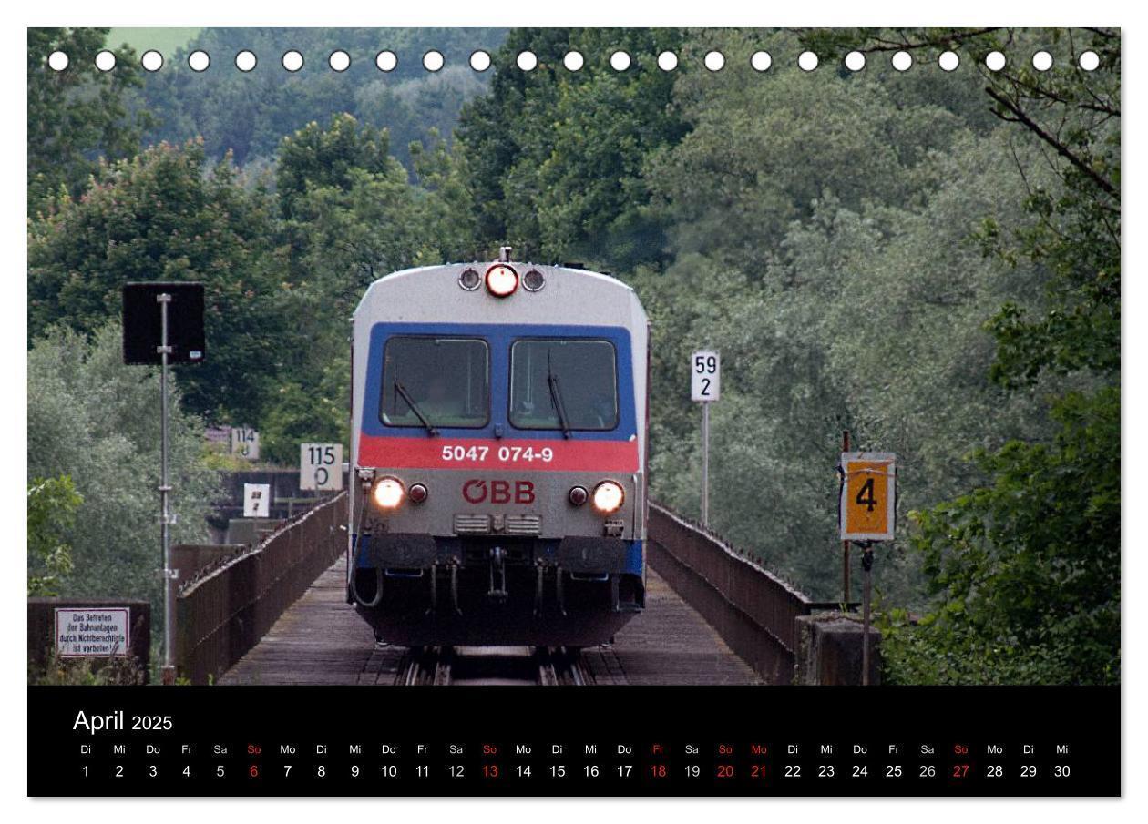 Bild: 9783435584680 | Mit der Bahn durch die Alpen (Tischkalender 2025 DIN A5 quer),...