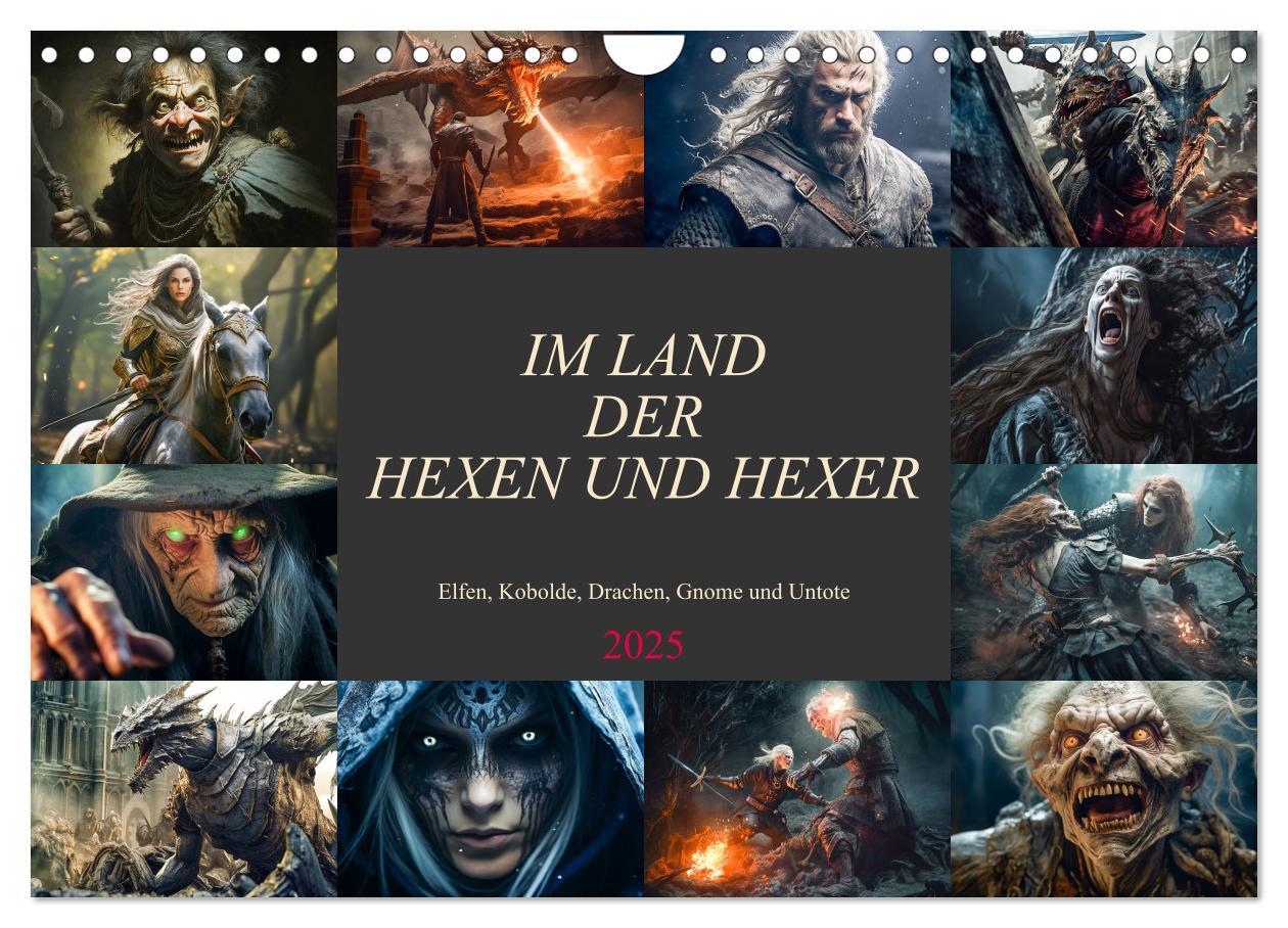 Cover: 9783383856587 | Im Land der Hexen und Hexer (Wandkalender 2025 DIN A4 quer),...