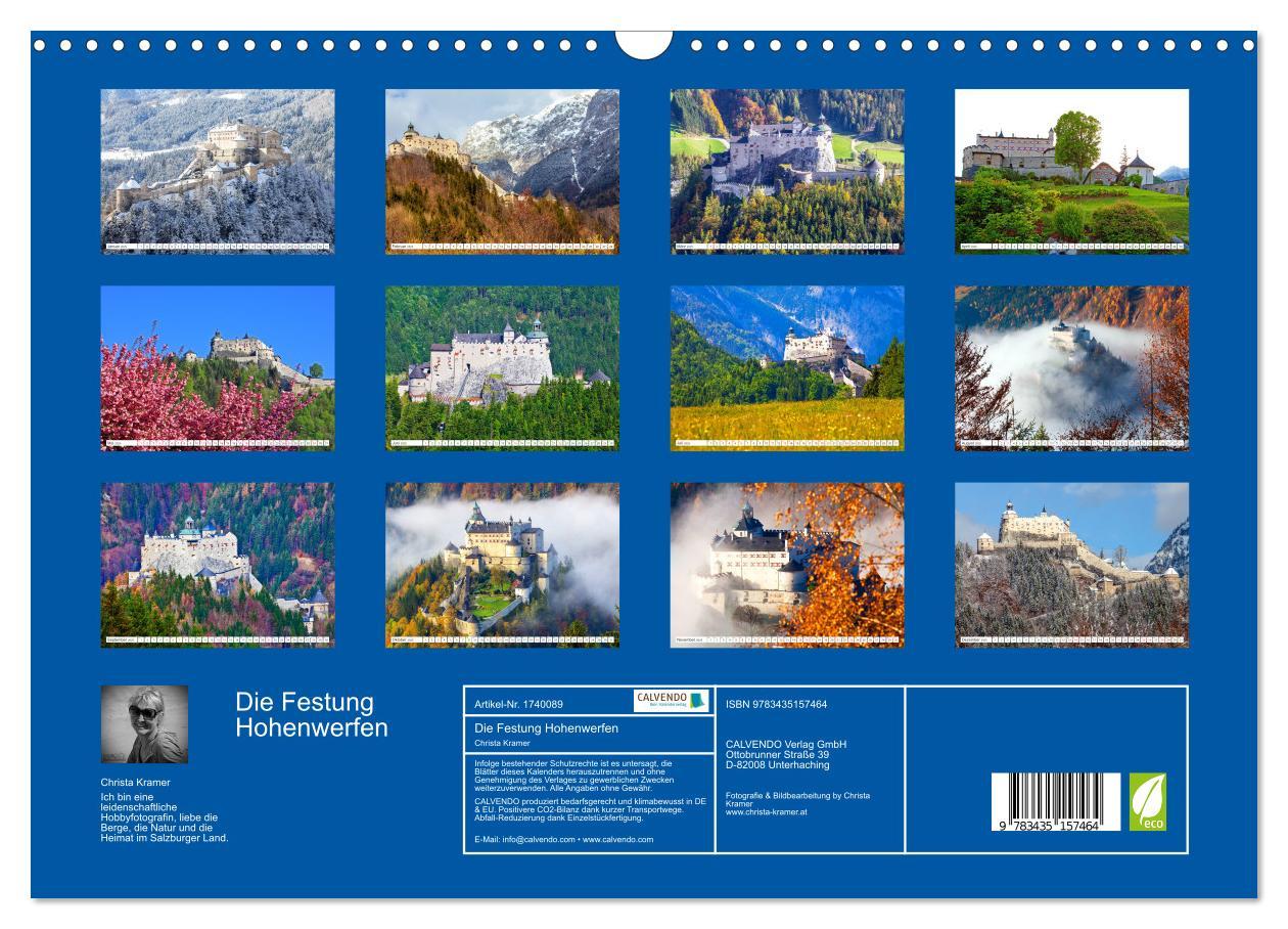 Bild: 9783435157464 | Die Festung Hohenwerfen (Wandkalender 2025 DIN A3 quer), CALVENDO...