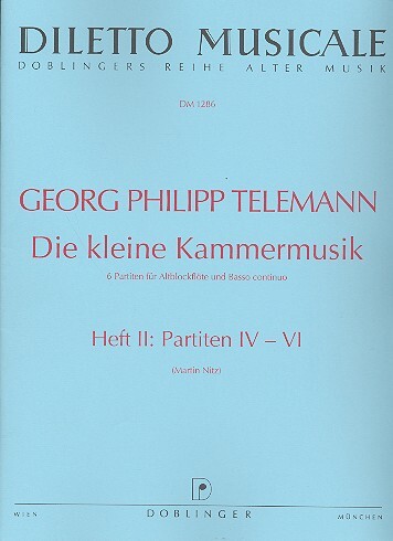 Cover: 9790012187004 | Die kleine Kammermusik 2 | Georg Philipp Telemann | Buch