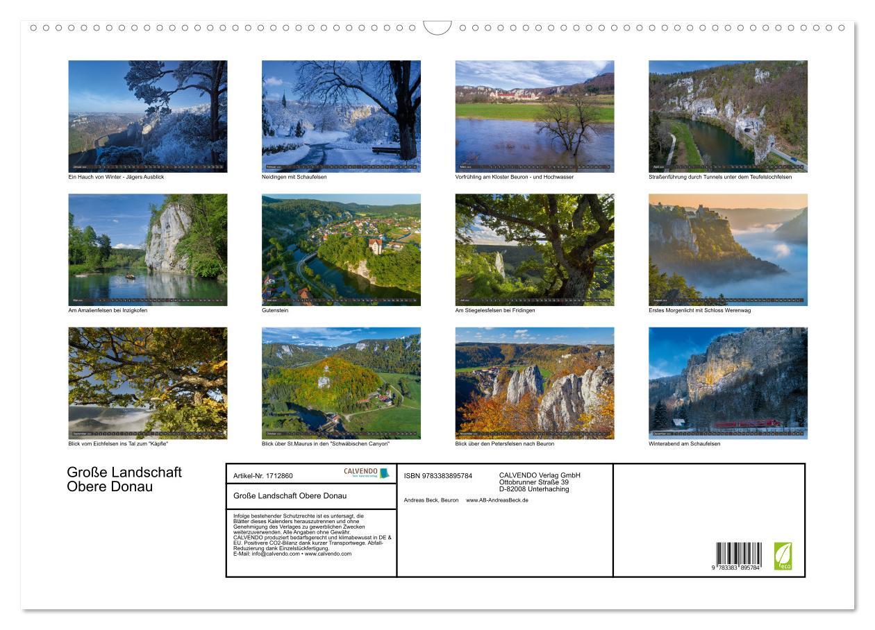 Bild: 9783383895784 | Große Landschaft Obere Donau (Wandkalender 2025 DIN A2 quer),...