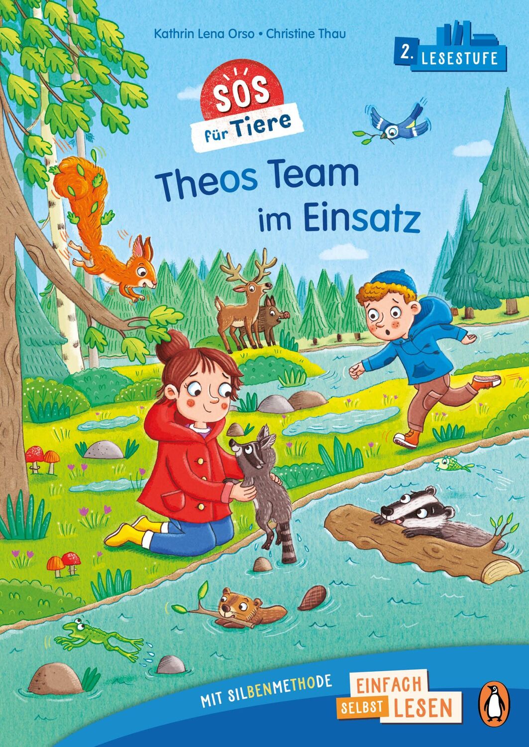 Cover: 9783328302841 | Penguin JUNIOR - Einfach selbst lesen: SOS für Tiere - Theos Team...