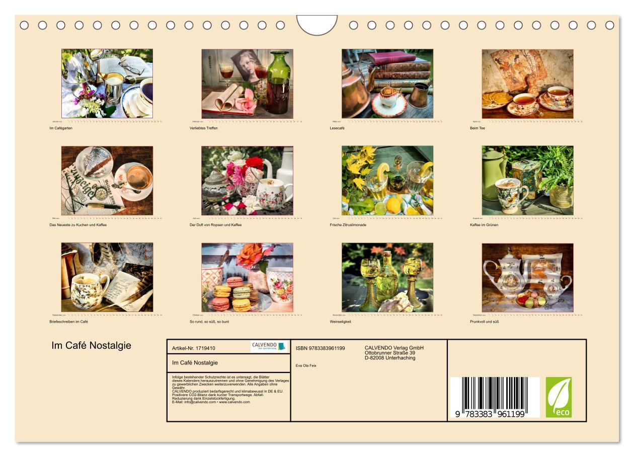 Bild: 9783383961199 | Im Café Nostalgie (Wandkalender 2025 DIN A4 quer), CALVENDO...