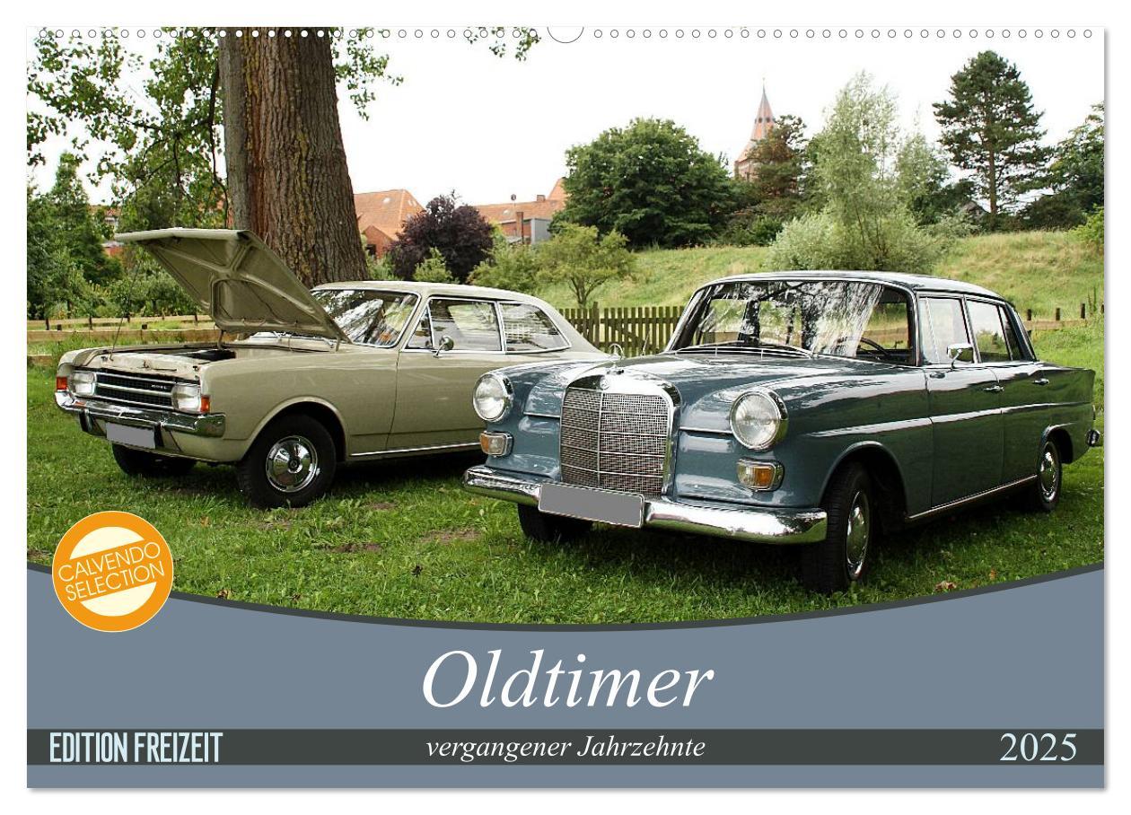 Cover: 9783435493241 | Oldtimer vergangenger Jahrzehnte (Wandkalender 2025 DIN A2 quer),...