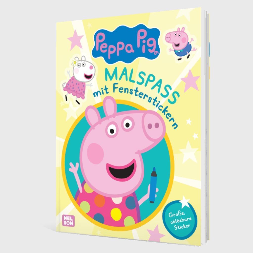 Bild: 9783845124988 | Peppa Wutz Mitmachbuch: Malspaß mit Fensterstickern | Taschenbuch