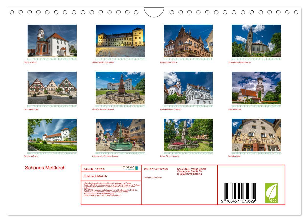 Bild: 9783457172629 | Schönes Meßkirch (Wandkalender 2025 DIN A4 quer), CALVENDO...