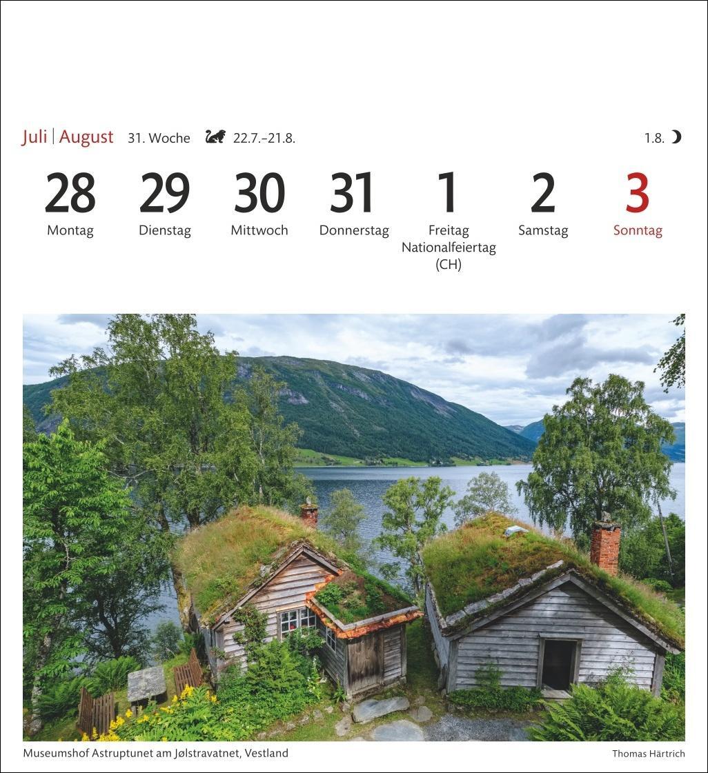 Bild: 9783840033414 | Norwegen Sehnsuchtskalender 2025 - Wochenkalender mit 53 Postkarten