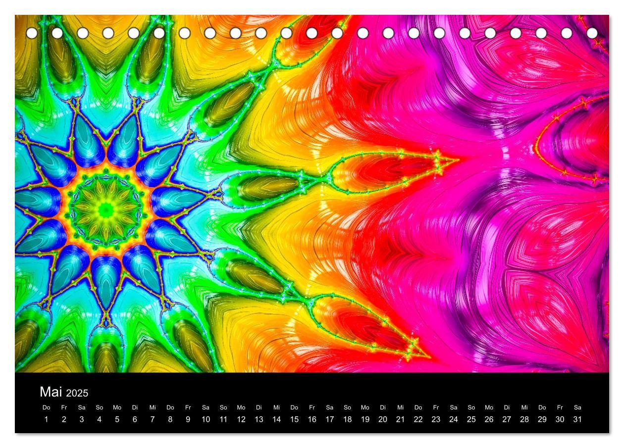 Bild: 9783435390687 | mandala-art (Tischkalender 2025 DIN A5 quer), CALVENDO Monatskalender