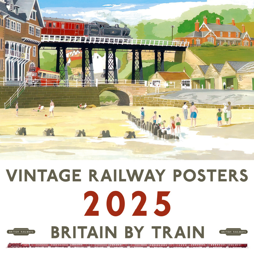 Cover: 9798893610536 | Vintage Railway Posters 2025 | Kalender | 28 S. | Deutsch | 2025