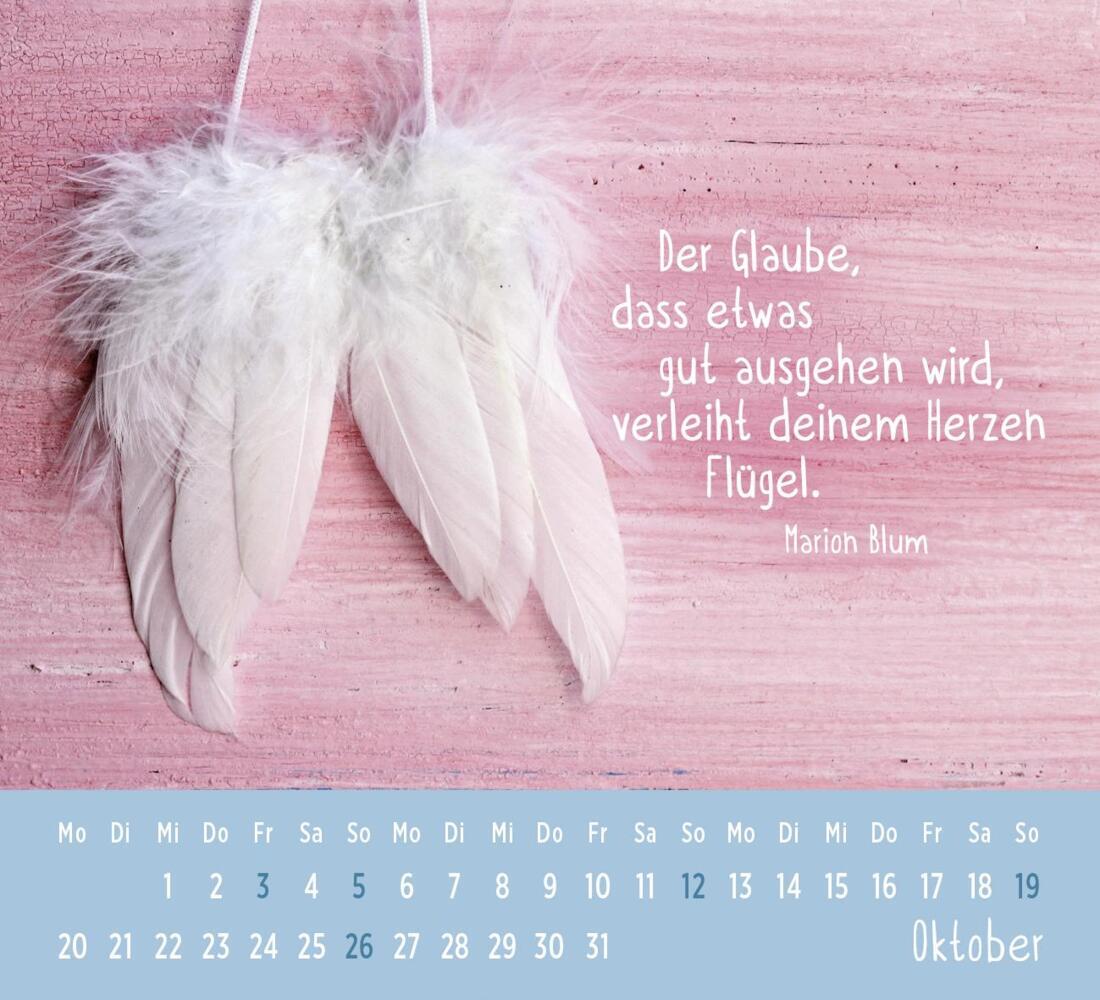 Bild: 4036442012185 | Mini-Kalender 2025: Der kleine Schutzengelkalender | Groh Verlag