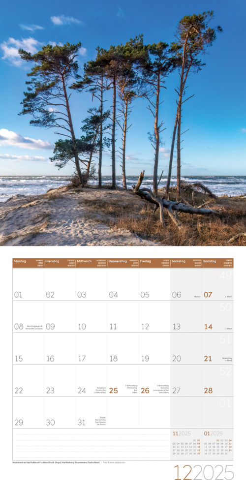 Bild: 9783838445137 | Am Meer Kalender 2025 - 30x30 | Ackermann Kunstverlag | Kalender