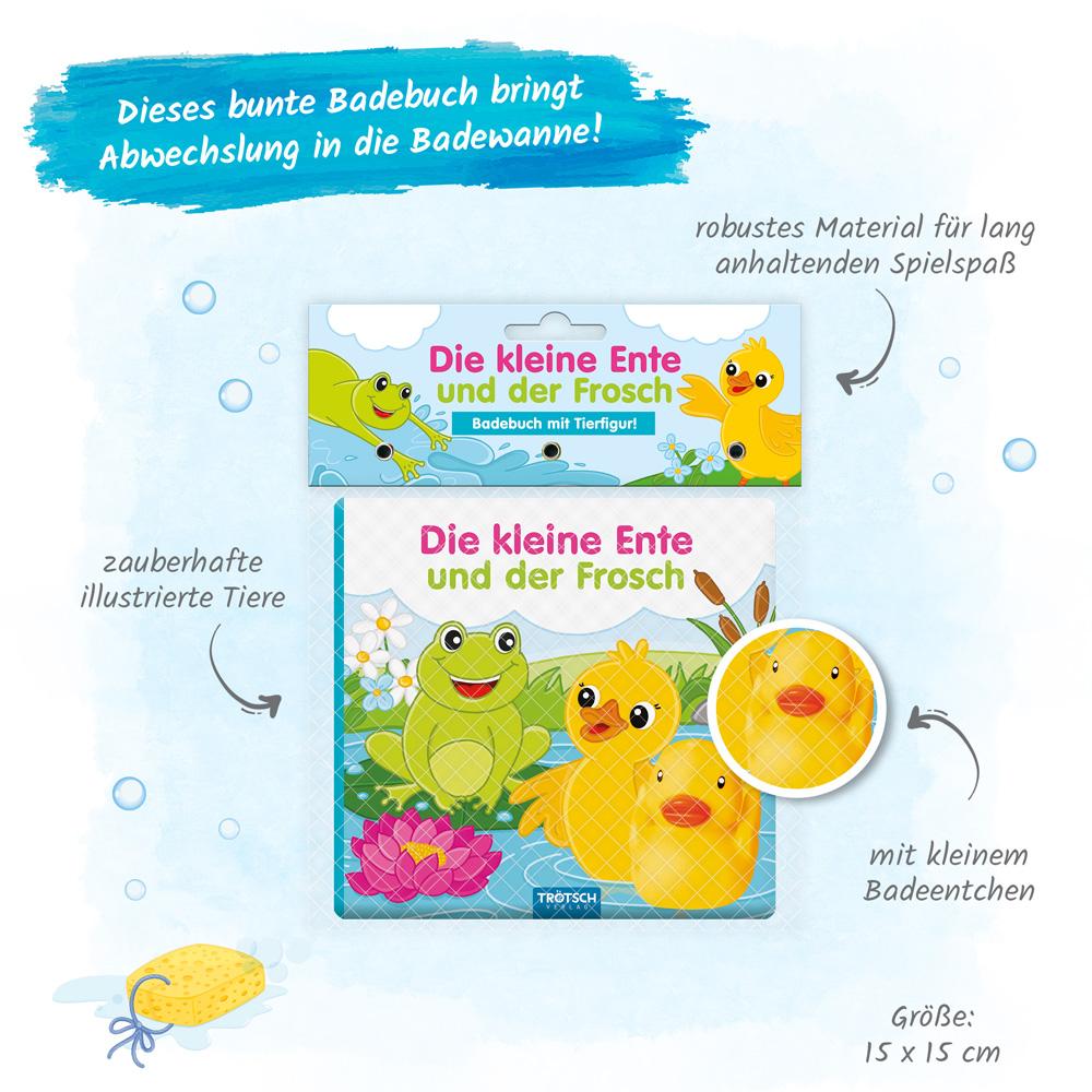 Bild: 9783988020635 | Trötsch Badebuch mit Tierfigur Die kleine Ente und der Frosch | KG