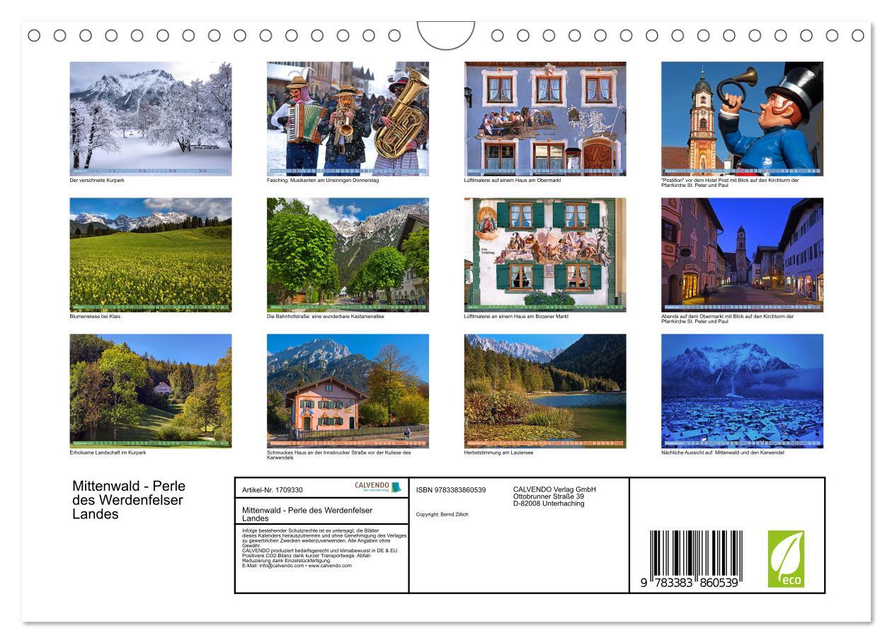 Bild: 9783383860539 | Mittenwald - Perle des Werdenfelser Landes (Wandkalender 2025 DIN...