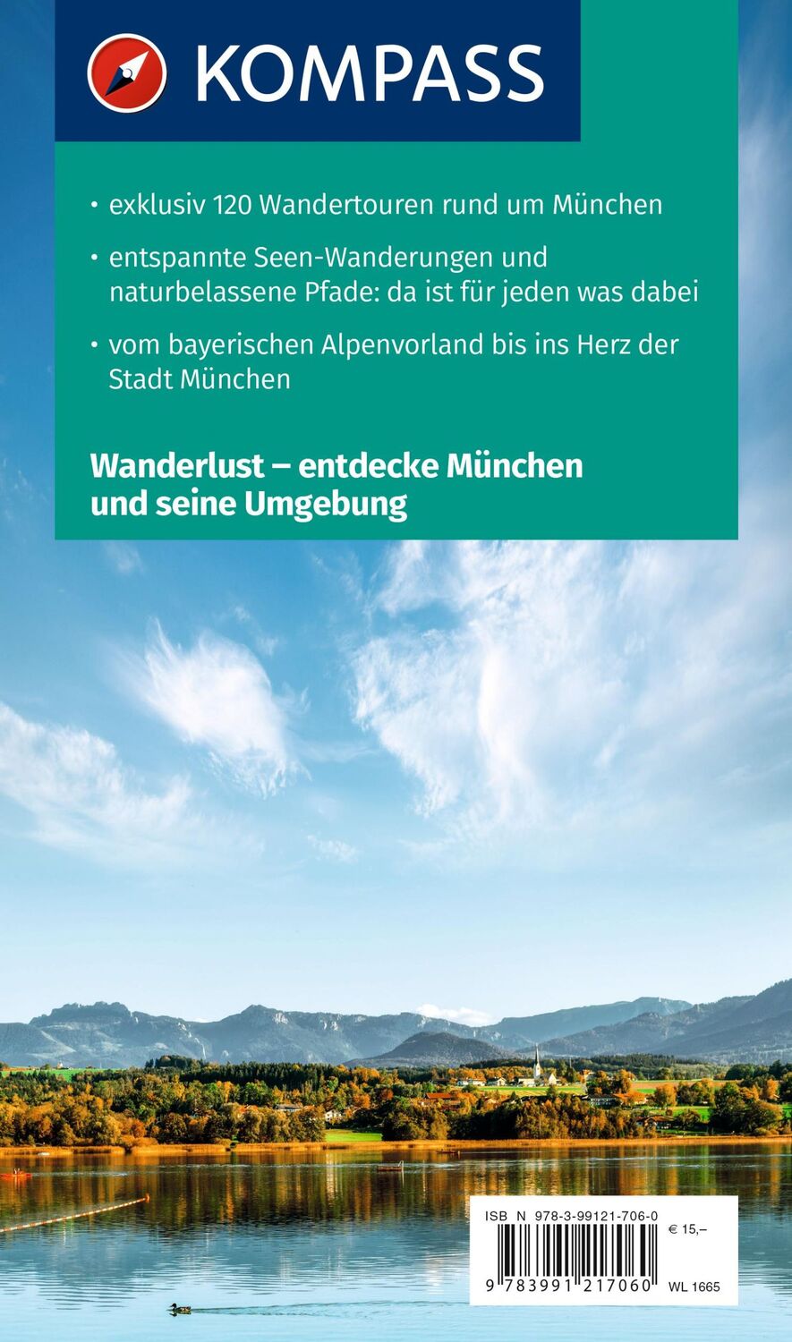 Rückseite: 9783991217060 | KOMPASS Wanderlust München und Umgebung | Siegfried Garnweidner | Buch