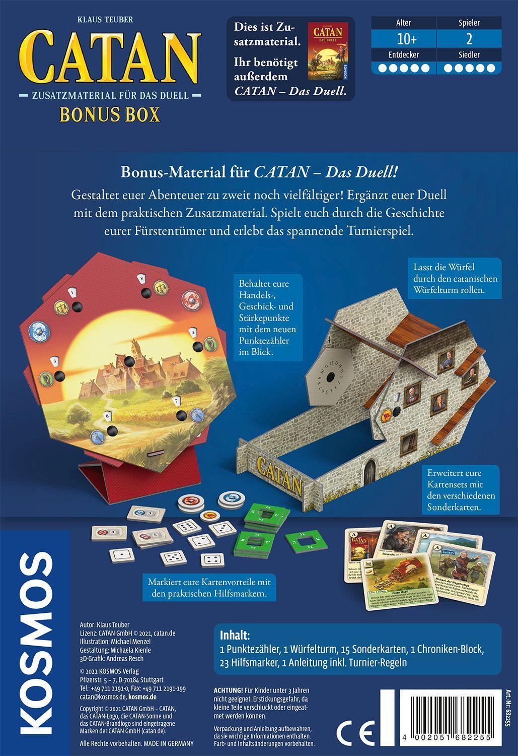 Bild: 4002051682255 | CATAN - Zusatzmaterial für Das Duell - Bonus Box | Klaus Teuber | 2021