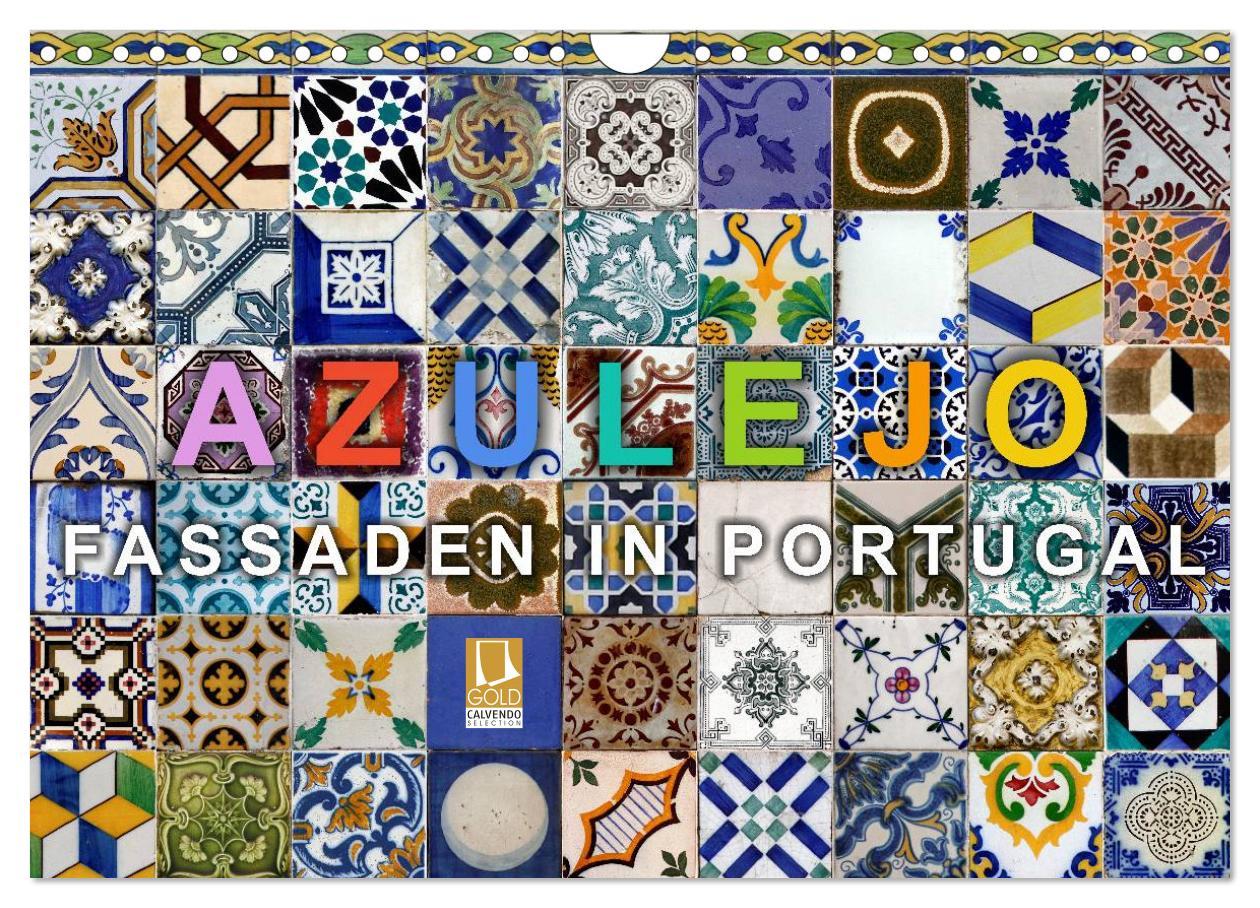 Cover: 9783435763467 | Azulejo-Fassaden in Portugal (Wandkalender 2025 DIN A4 quer),...