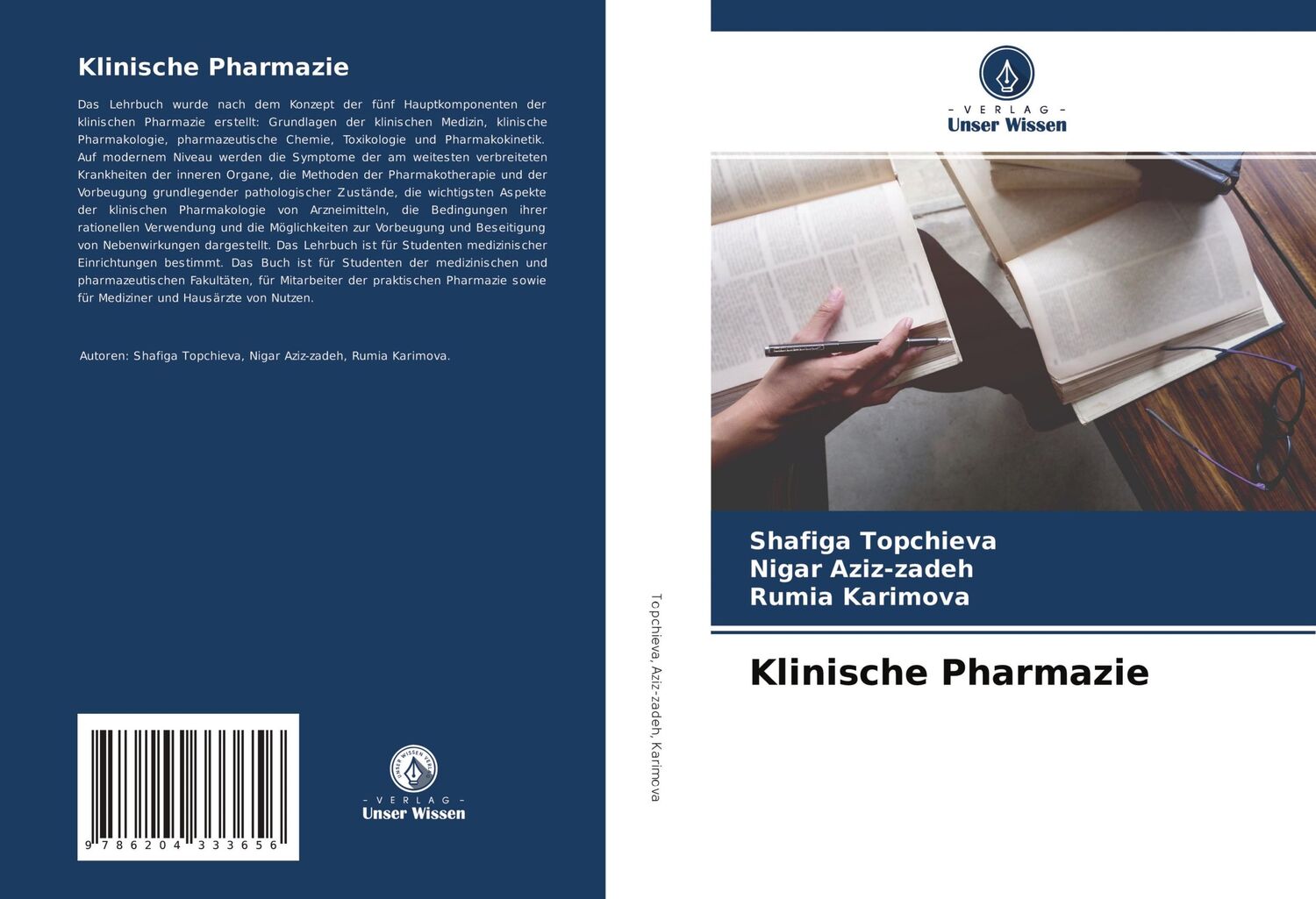 Cover: 9786204333656 | Klinische Pharmazie | Shafiga Topchieva (u. a.) | Taschenbuch | 444 S.