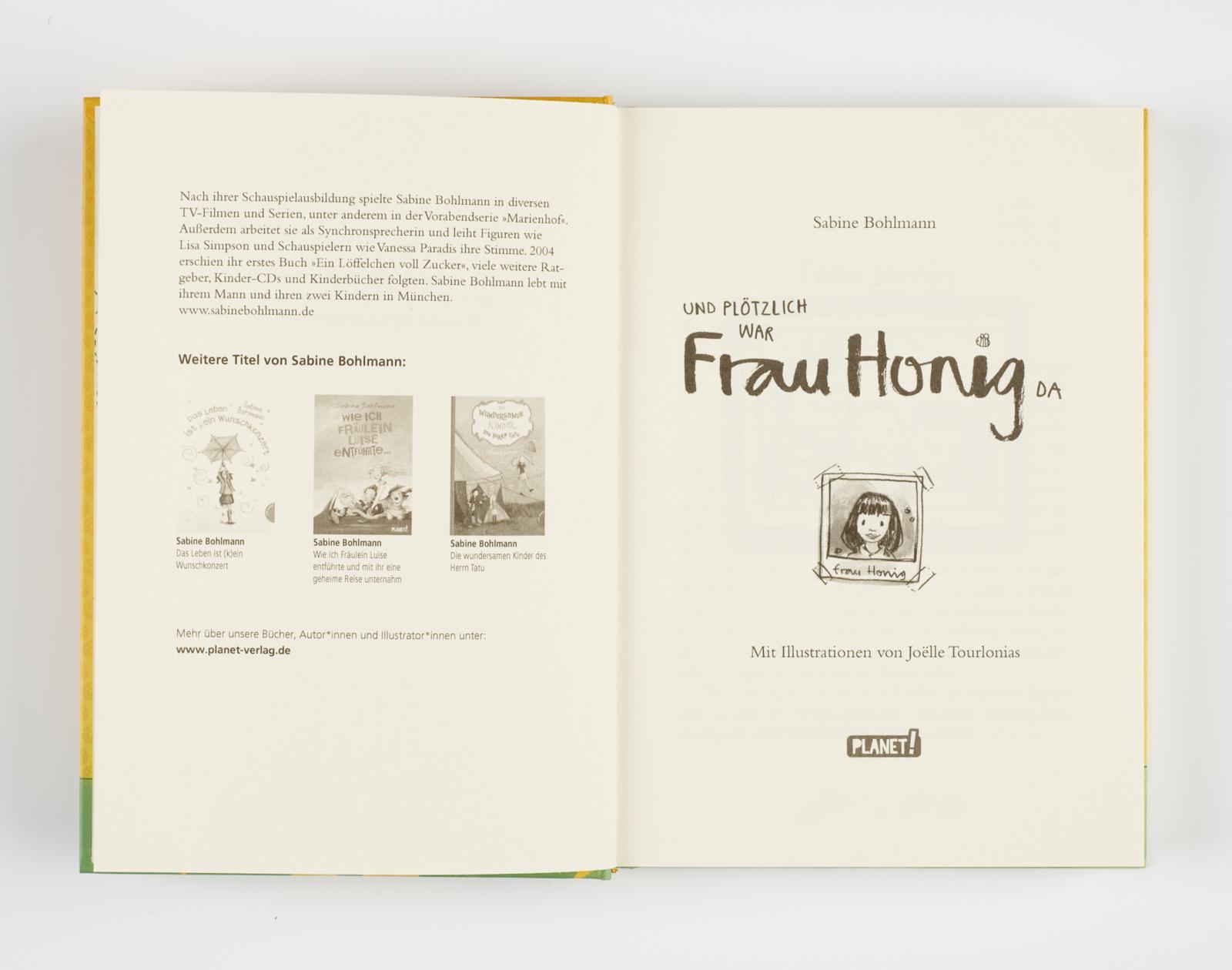 Bild: 9783522505451 | Und plötzlich war Frau Honig da | Sabine Bohlmann | Buch | Frau Honig