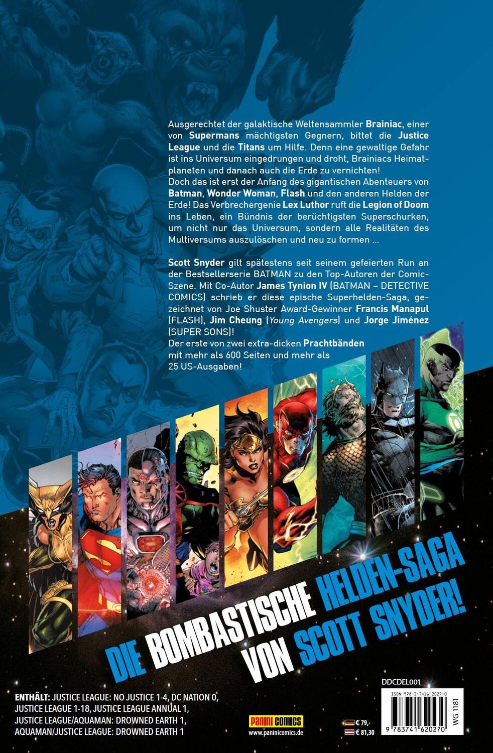 Rückseite: 9783741620270 | Justice League von Scott Snyder (Deluxe-Edition) | Bd. 1 | Buch | 2020