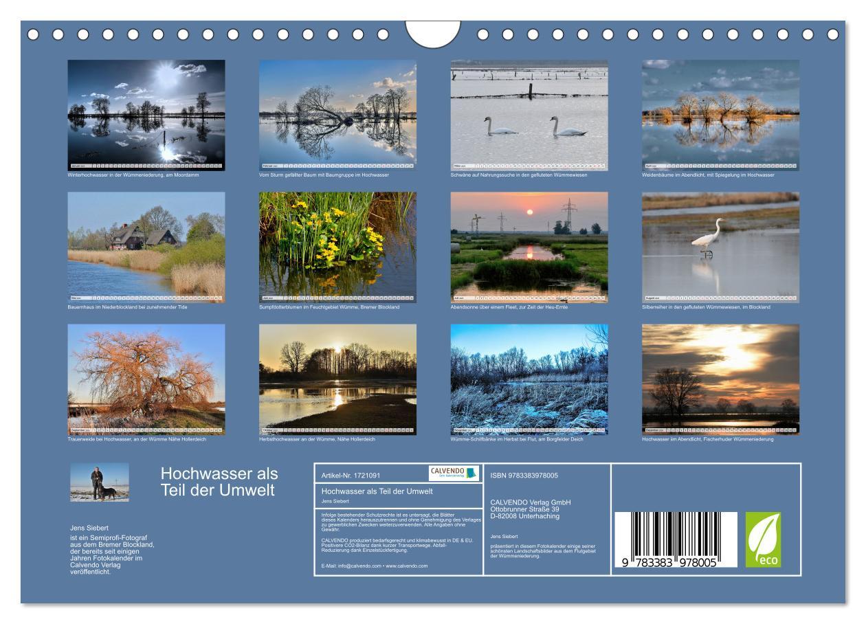 Bild: 9783383978005 | Hochwasser als Teil der Umwelt (Wandkalender 2025 DIN A4 quer),...