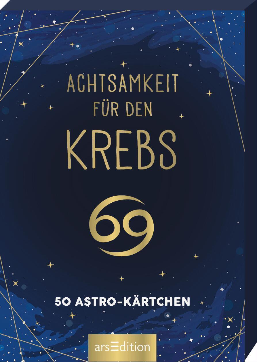 Cover: 9783845849683 | Achtsamkeit für den Krebs | 50 Astro-Kärtchen | Taschenbuch | 51 S.