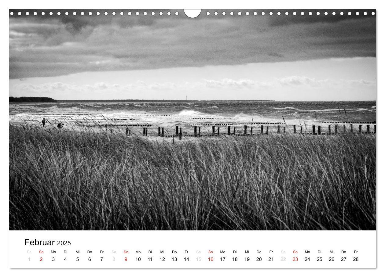 Bild: 9783435511914 | Ostseebad Zingst - Impressionen in Schwarz-Weiß (Wandkalender 2025...