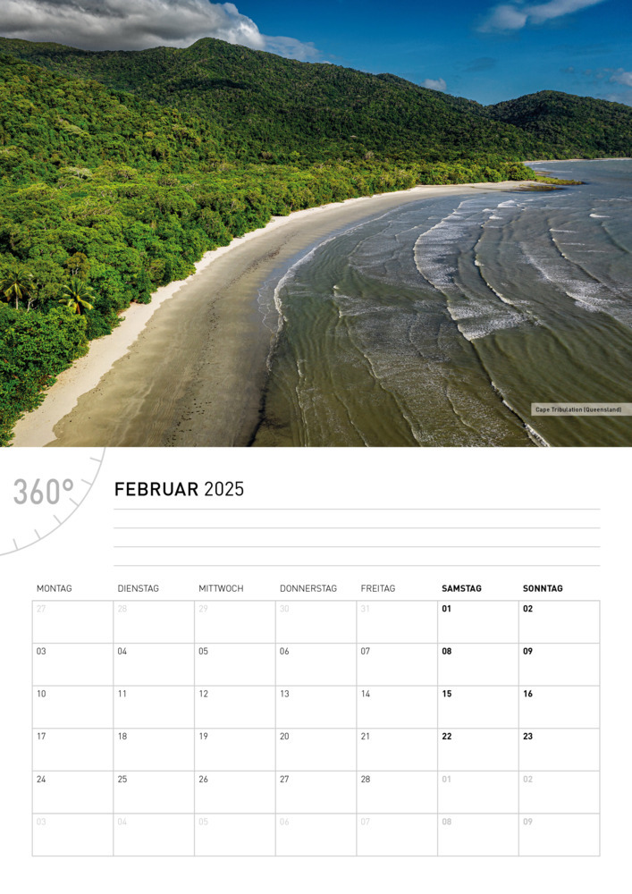 Bild: 9783968555737 | 360° Australien Broschürenkalender 2025 | Ingo Öland | Kalender | 2025