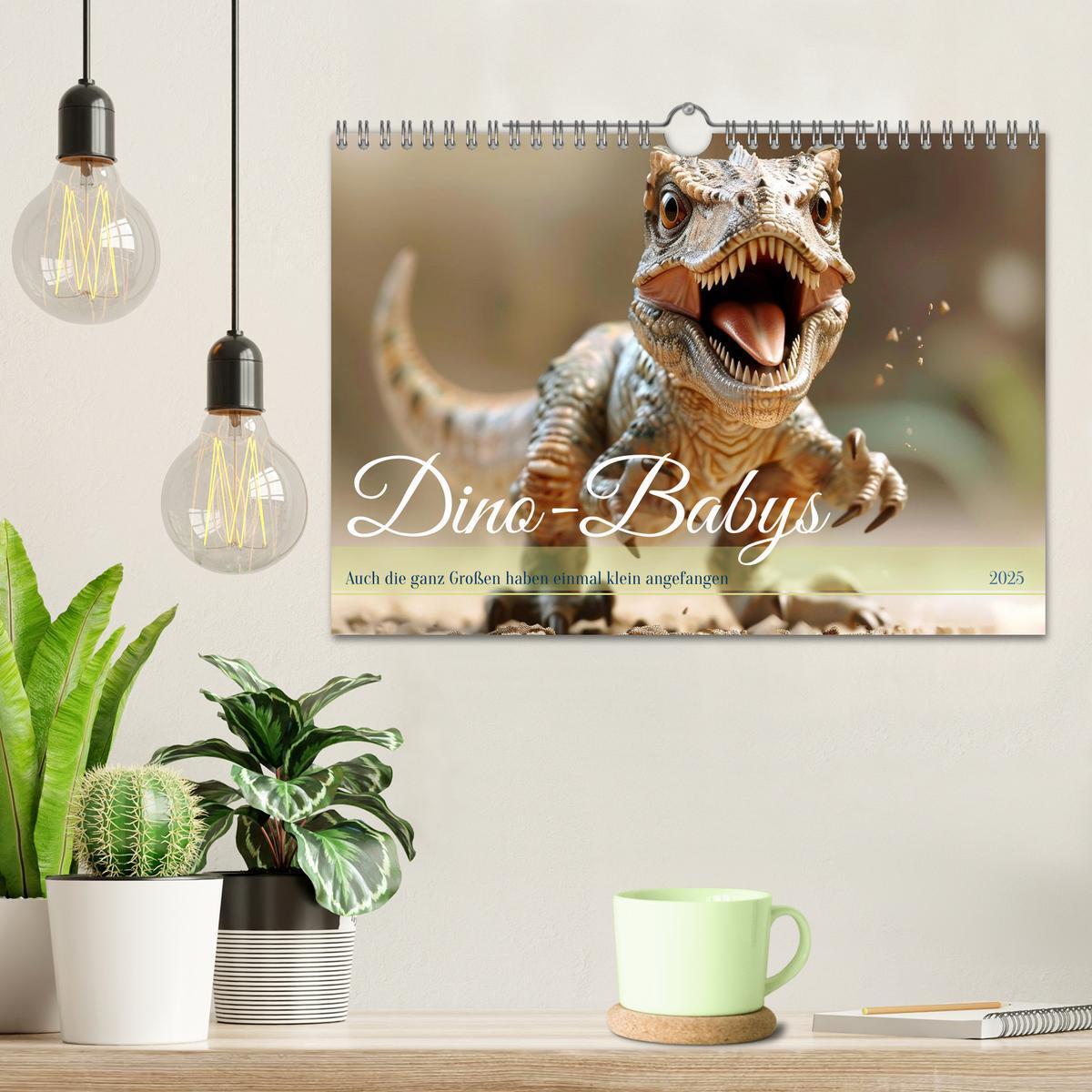 Bild: 9783383797330 | Dino-Babys (Wandkalender 2025 DIN A4 quer), CALVENDO Monatskalender