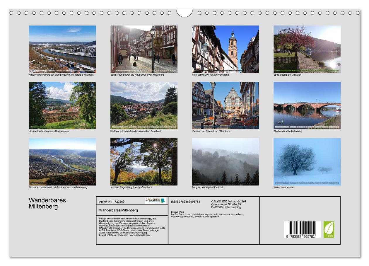 Bild: 9783383995781 | Wanderbares Miltenberg (Wandkalender 2025 DIN A3 quer), CALVENDO...