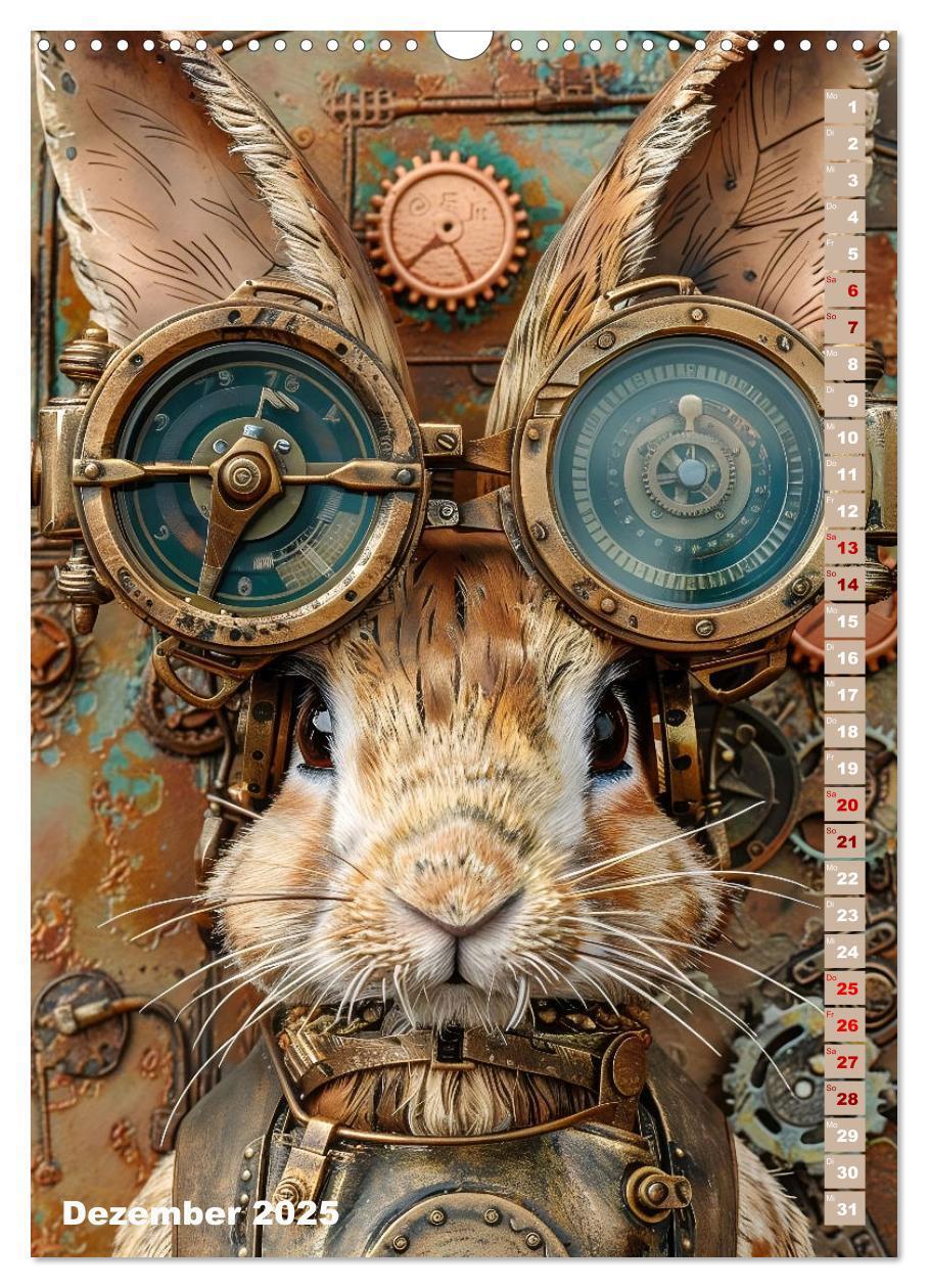 Bild: 9783435652310 | Steampunk Fauna (Wandkalender 2025 DIN A3 hoch), CALVENDO...