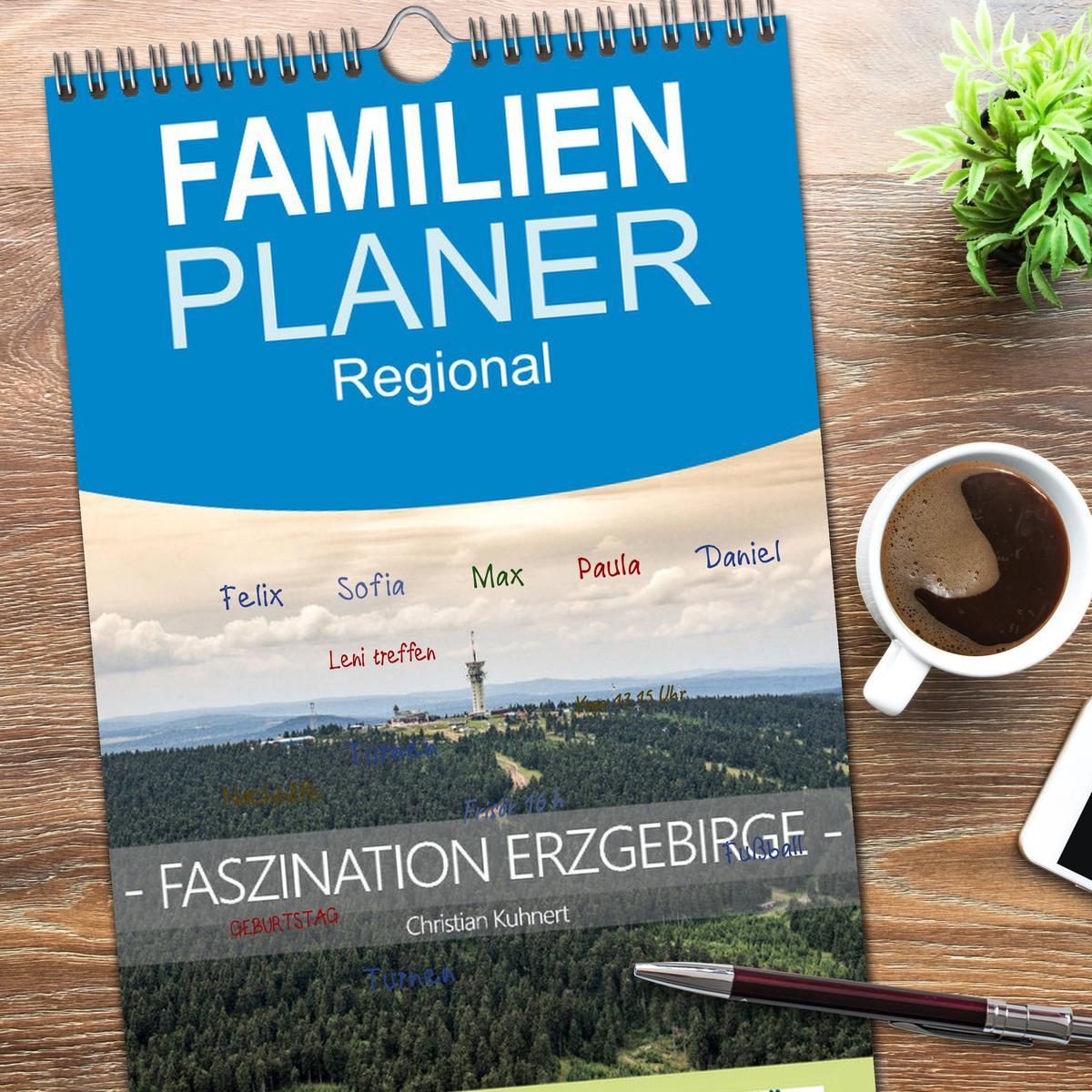 Bild: 9783457116531 | Familienplaner 2025 - Faszination Erzgebirge mit 5 Spalten...