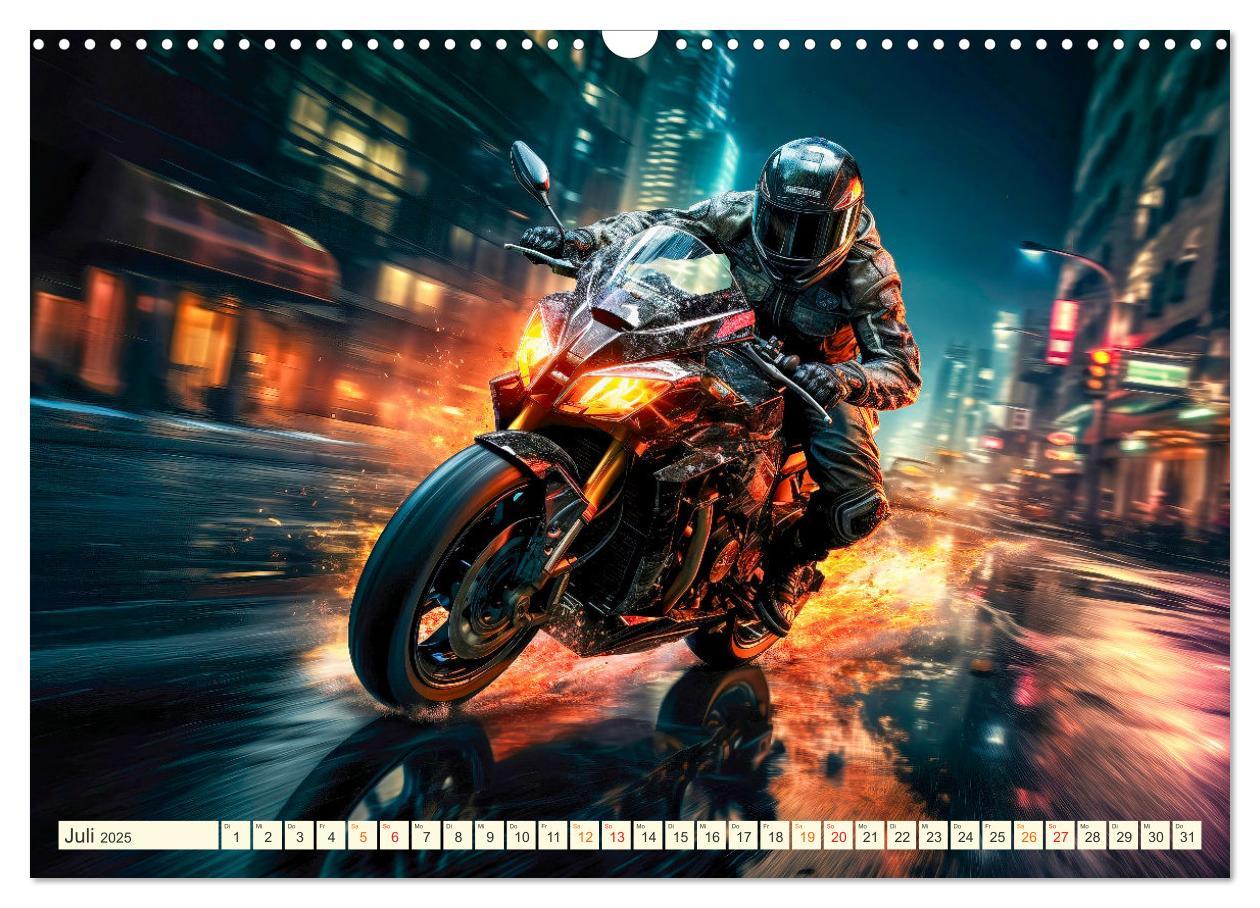 Bild: 9783383891717 | Motorrad Fantasien (Wandkalender 2025 DIN A3 quer), CALVENDO...