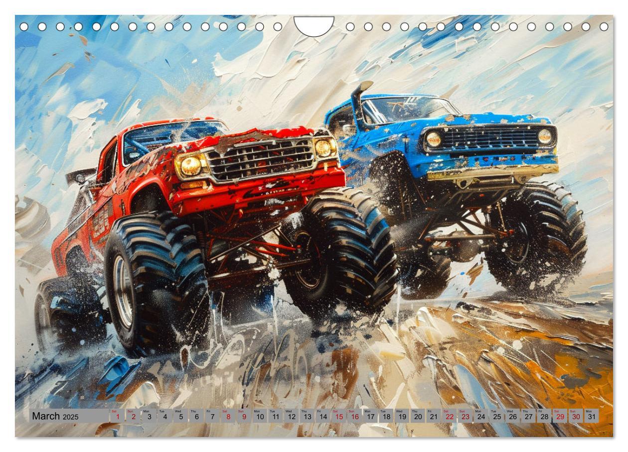 Bild: 9781325977208 | Monstertruck Madness (Wall Calendar 2025 DIN A4 landscape),...