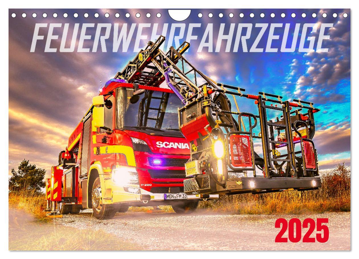 Cover: 9783435001064 | Feurwehrfahrzeuge (Wandkalender 2025 DIN A4 quer), CALVENDO...