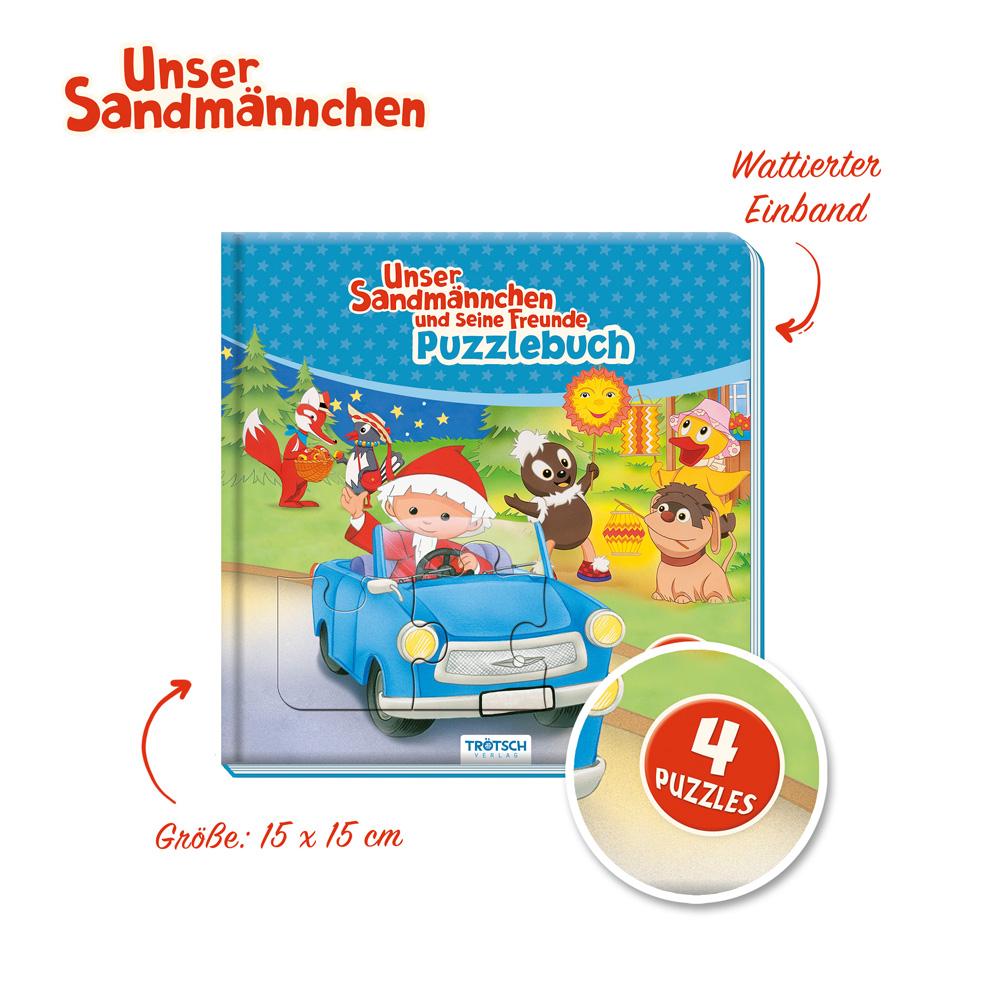 Bild: 9783965521612 | Trötsch Unser Sandmännchen Puzzlebuch mit 4 Puzzle Sandmann | KG